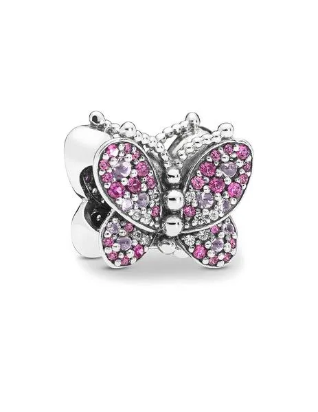 charm pandora mariposa rosa deslumbrante