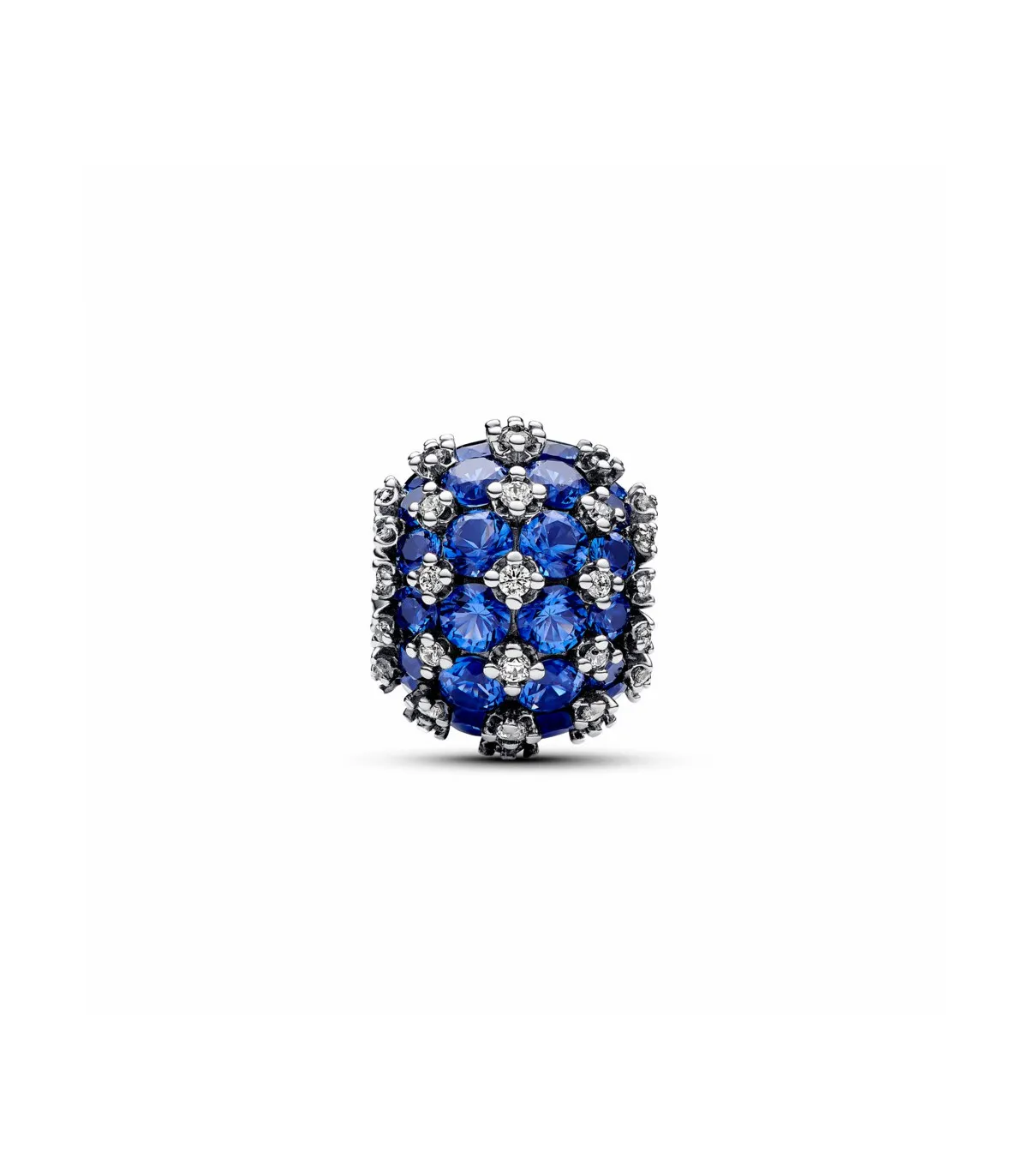 CHARM PANDORA REDONDO AZUL CON PAVé BRILLANTE  792630C02