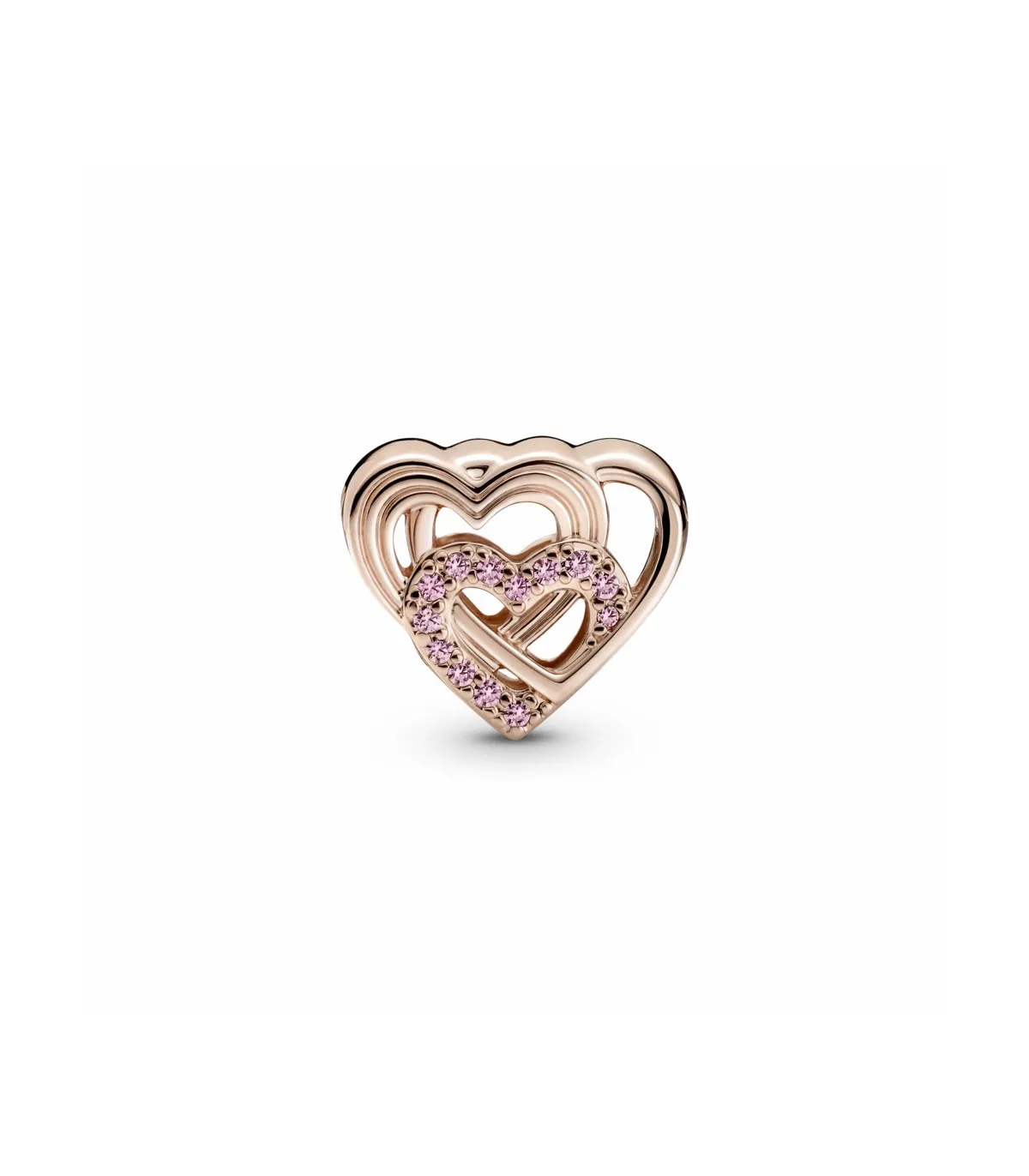 CHARM PANDORA ROSE CORAZONES DE AMOR ENTRELAZADO  789529C01