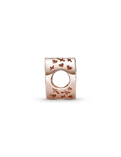 charm pandora rose filigrana corazón brillante