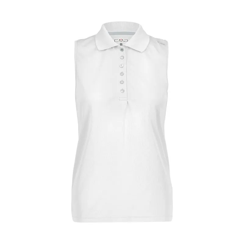 CMP MUJER POLO SIN MANGAS (Glaciar Bianco) mujer