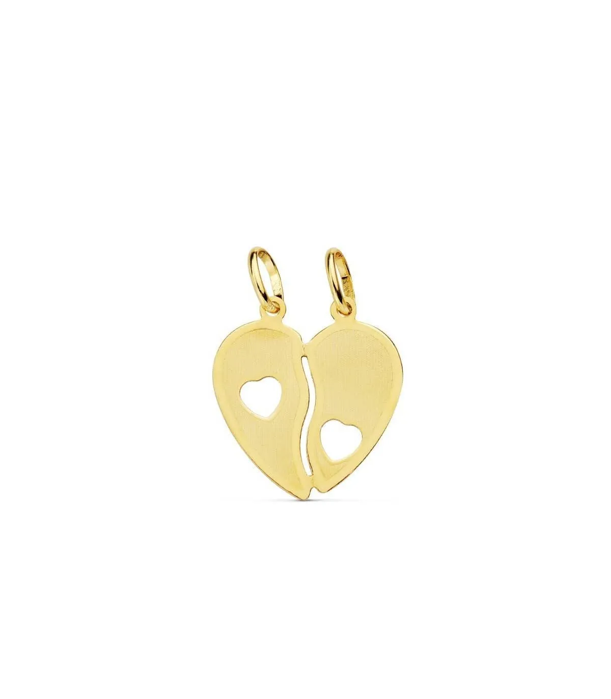 Colgante Corazón Partido Oro 18K