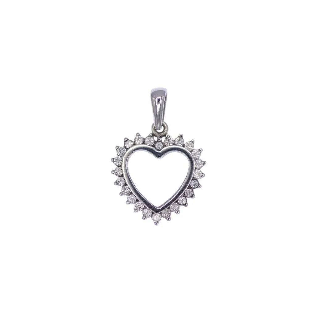 Colgante de oro blanco 18k