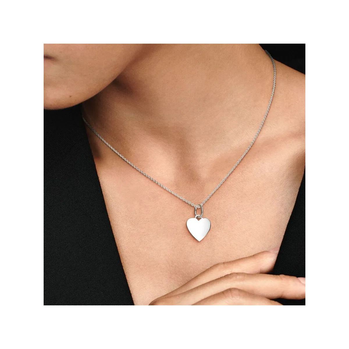 COLGANTE ETIQUETA CORAZóN PARA GRABAR  PANDORA