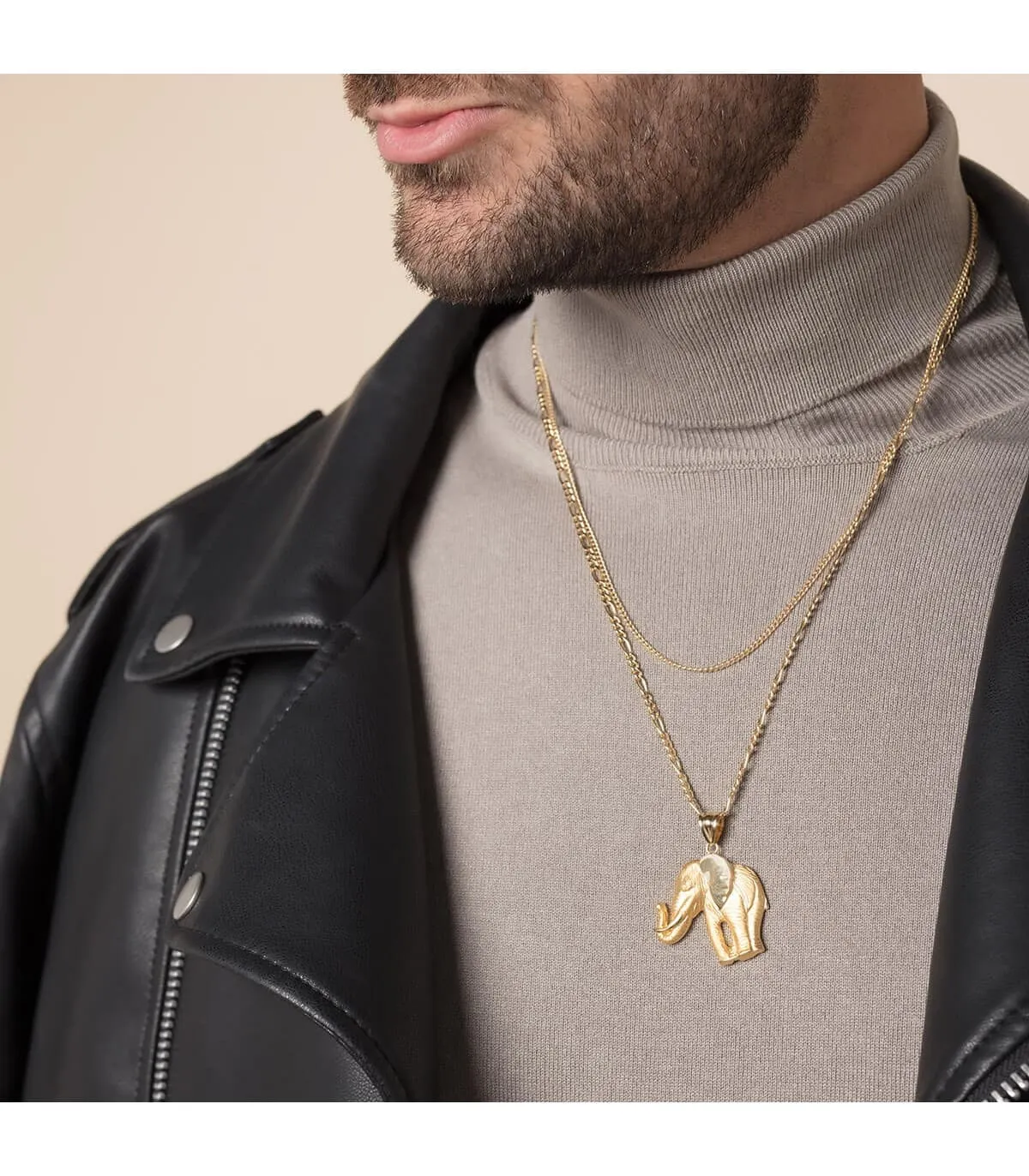 Colgante hombre Elefante Oro 18K