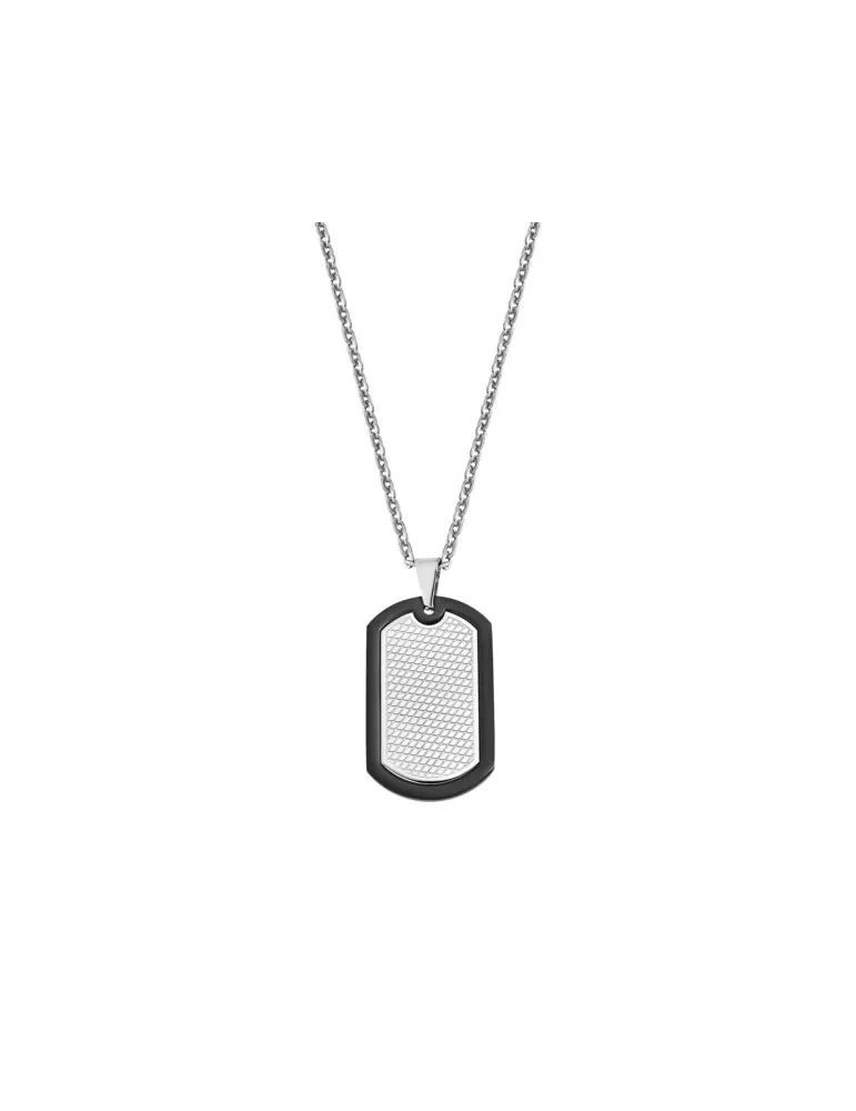 Colgante Lotus Style hombre Chapa militar Acero LS2211