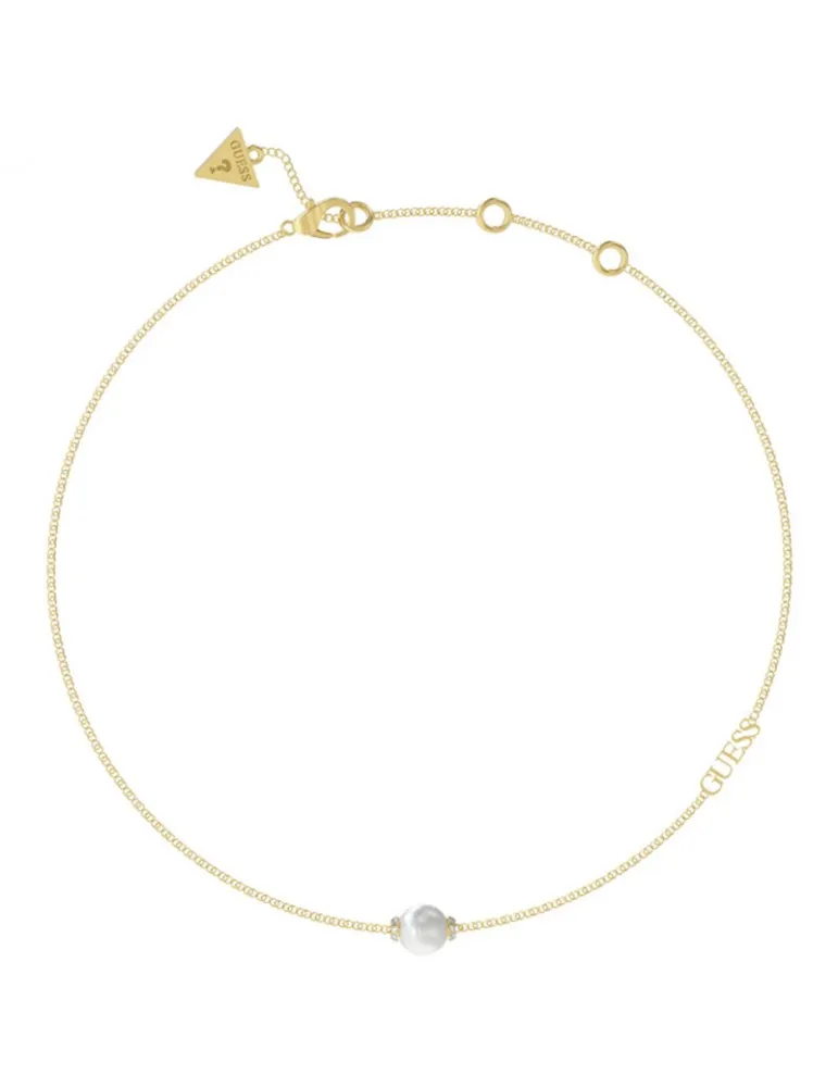 Collar Guess Mujer Underwater Love Acero Dorado JUBN02268