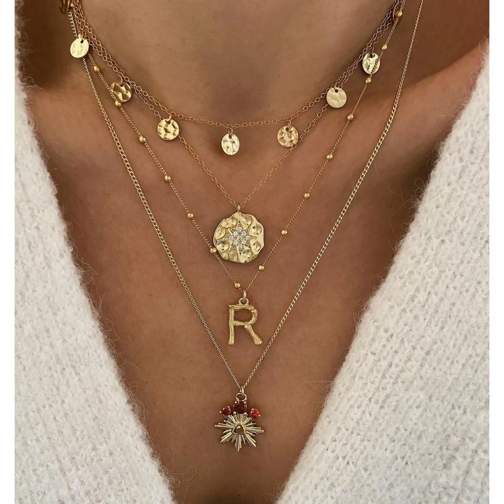 Collar Letter Mini Oro