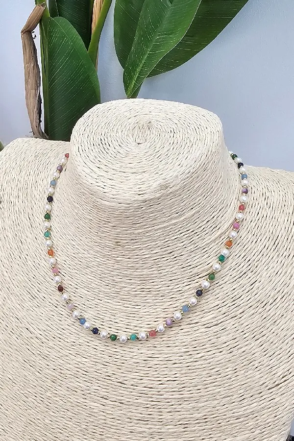 Collar Perlita Cristal