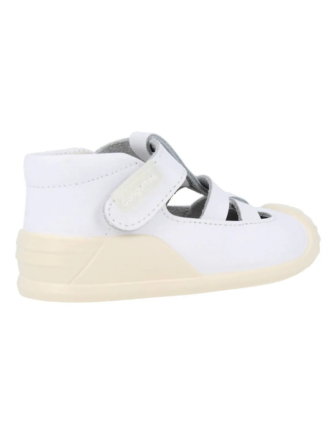 CONGUITOS  SANDALIA CANGREJERA PIEL BLANCO