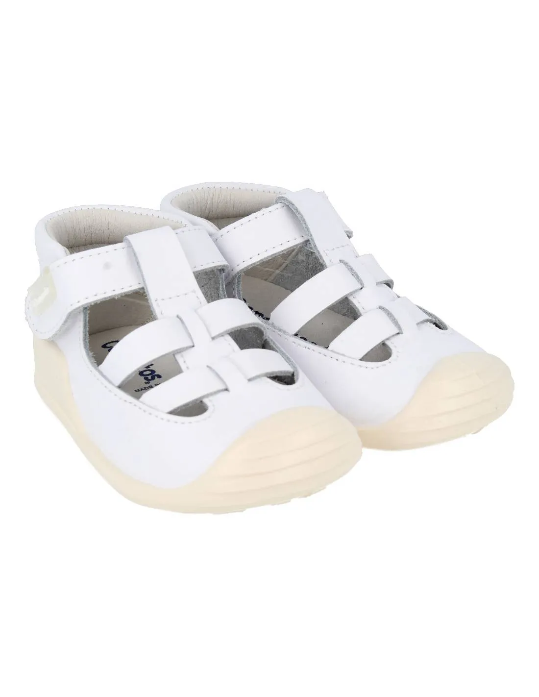 CONGUITOS  SANDALIA CANGREJERA PIEL BLANCO