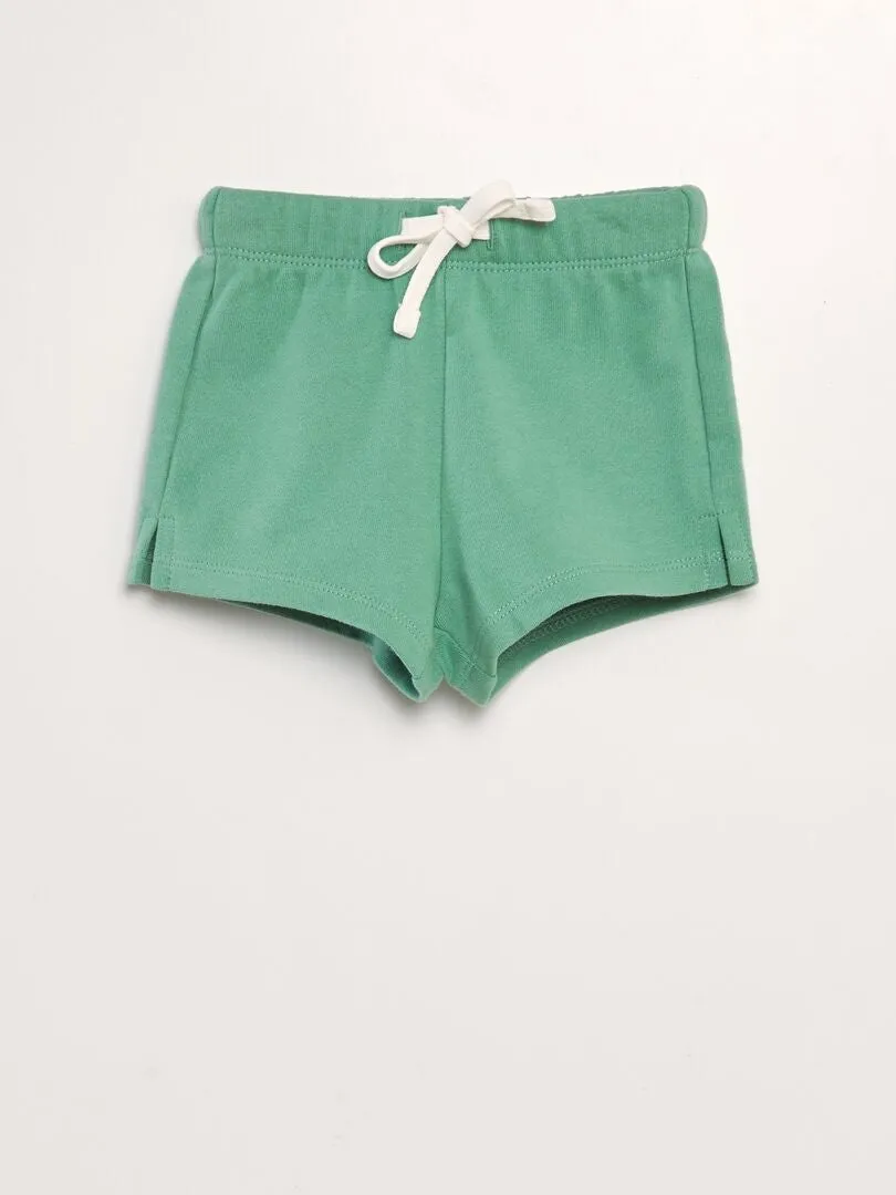 CONJUNTO DE CAMISETA + SHORT  2 PIEZAS  BLANCO