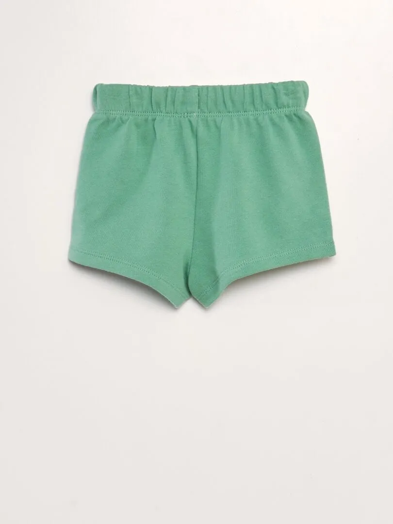 CONJUNTO DE CAMISETA + SHORT  2 PIEZAS  BLANCO