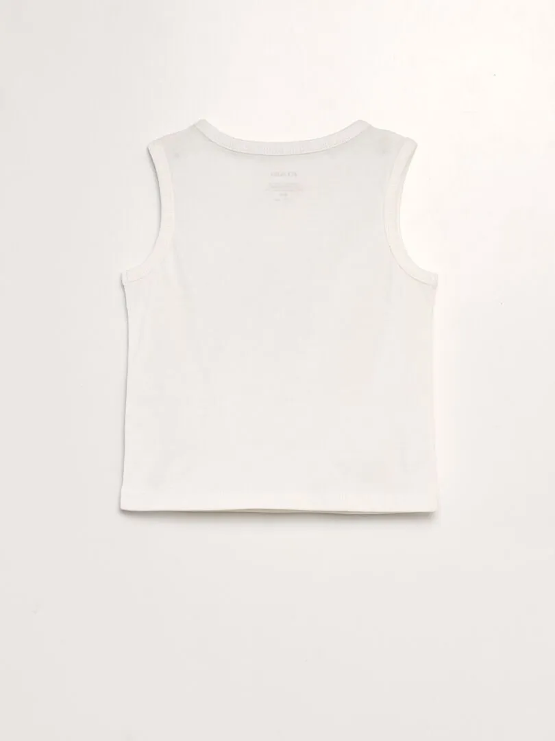 CONJUNTO DE CAMISETA + SHORT  2 PIEZAS  BLANCO