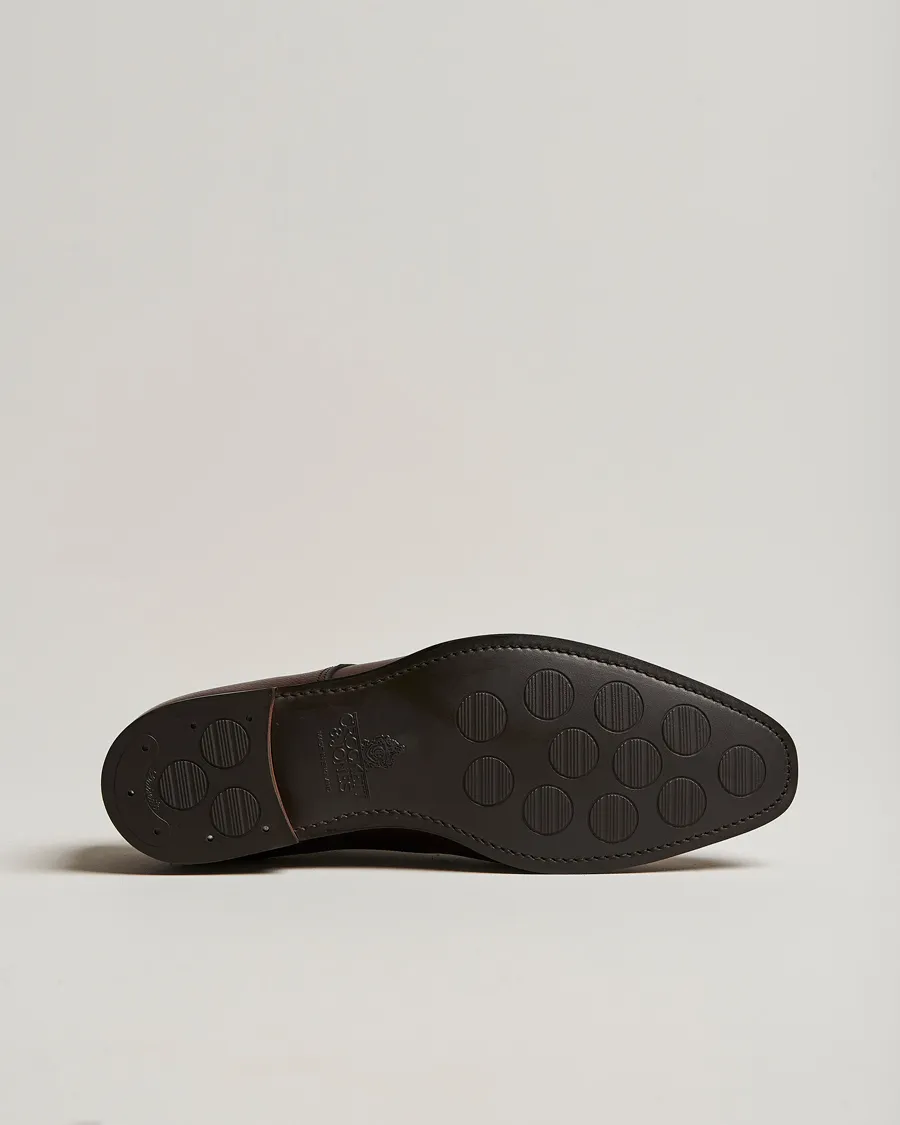 Crockett & Jones Lowndes Monkstrap City Sole Dark Brown Calf