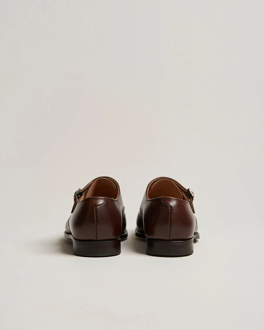 Crockett & Jones Lowndes Monkstrap City Sole Dark Brown Calf