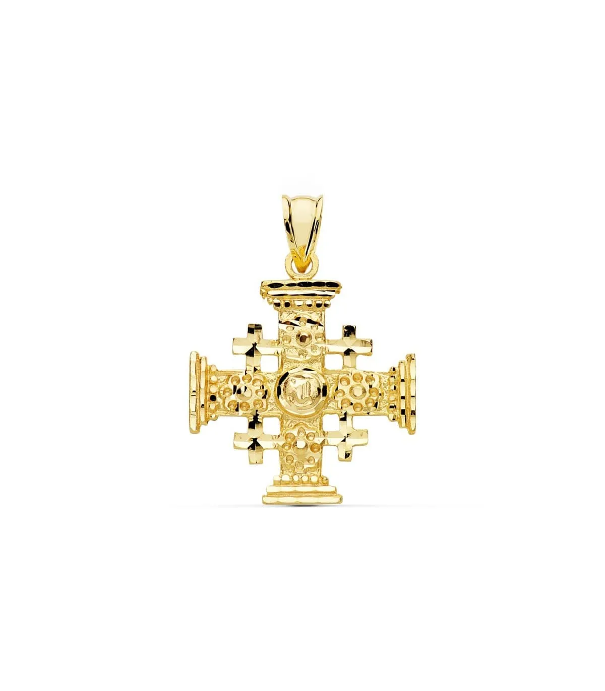 Croix Jérusalem Or jaune 18K 23 mm