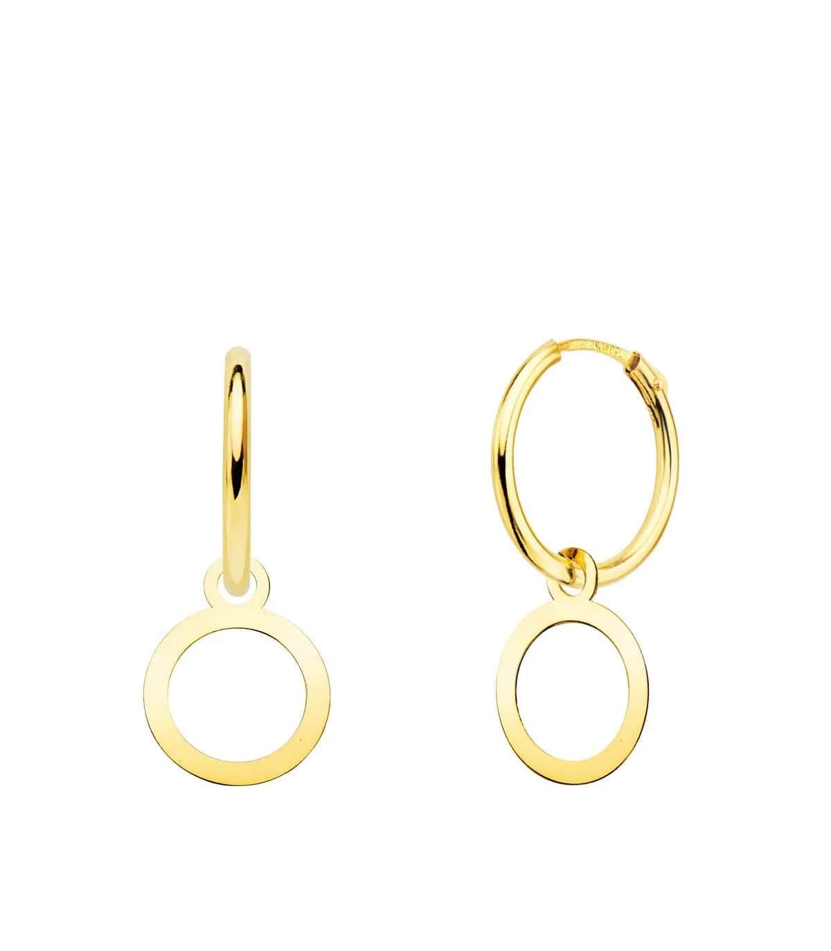 Créoles Cercle Or Jaune 18k