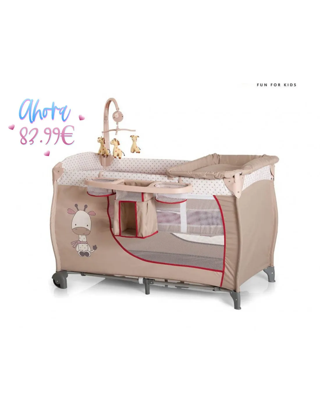 Cuna de viaje Babycenter Giraffe de Hauck