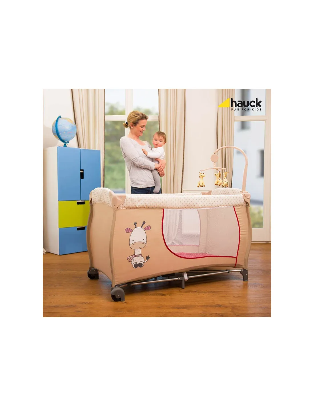 Cuna de viaje Babycenter Giraffe de Hauck