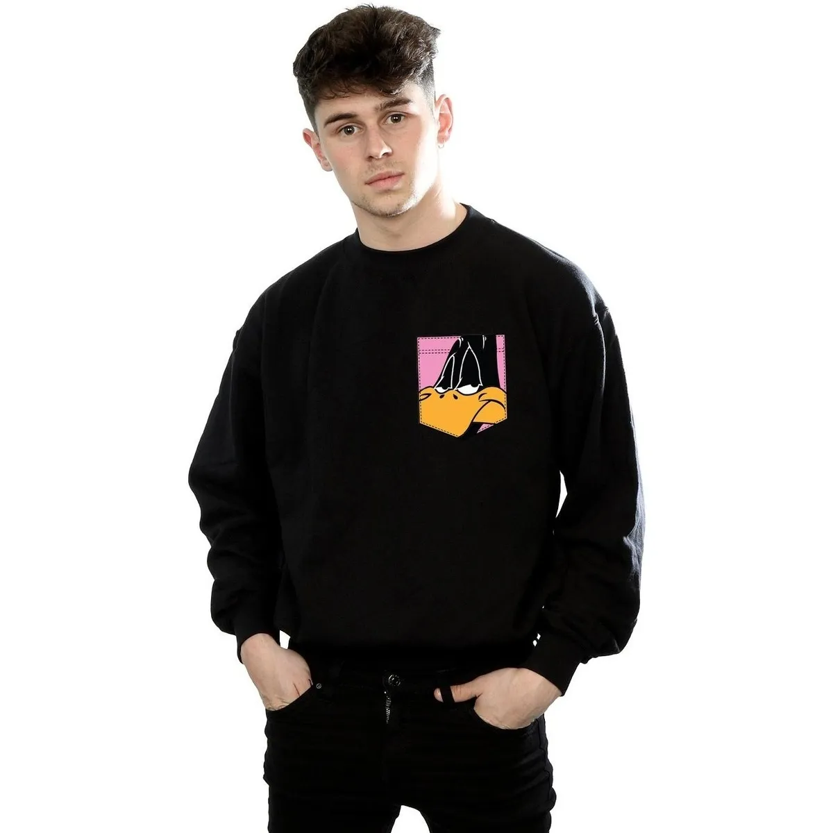 Daffy Duck Face Faux Pocket