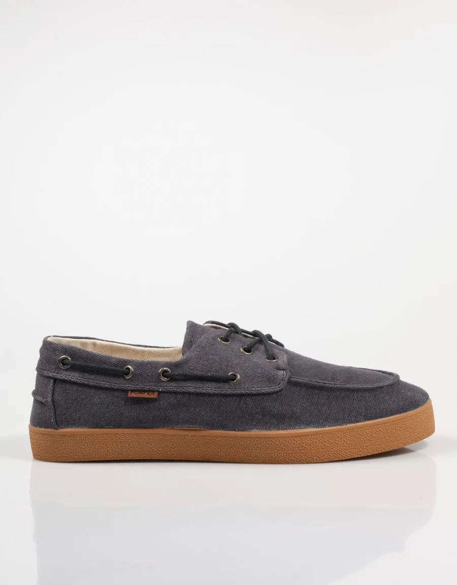  deck shoes POMPEII Petra Canvas en Navy Blue 78289