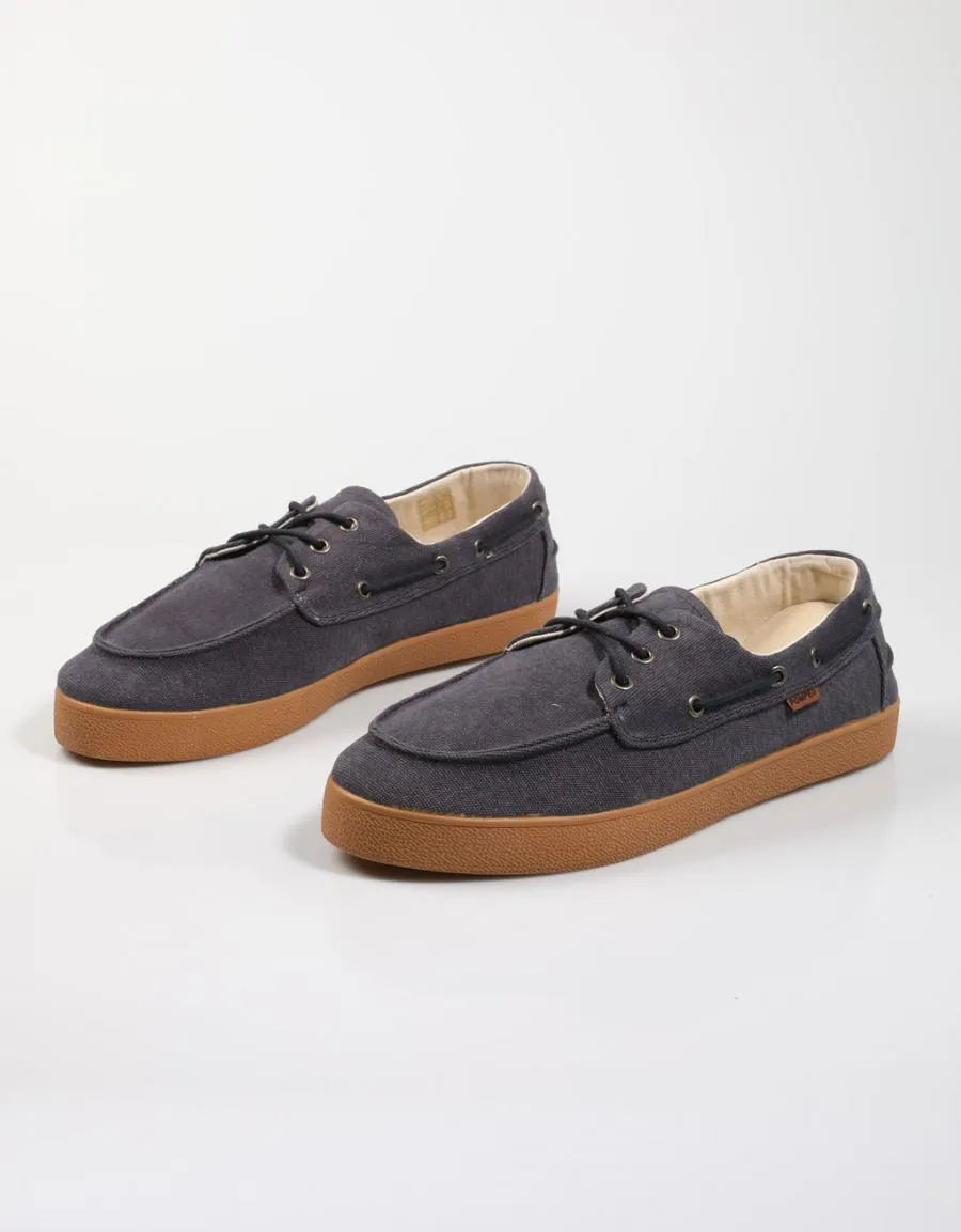  deck shoes POMPEII Petra Canvas en Navy Blue 78289