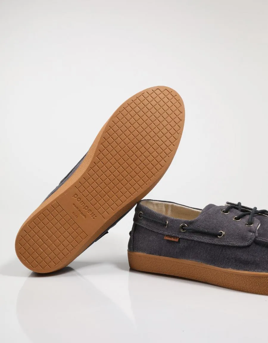  deck shoes POMPEII Petra Canvas en Navy Blue 78289
