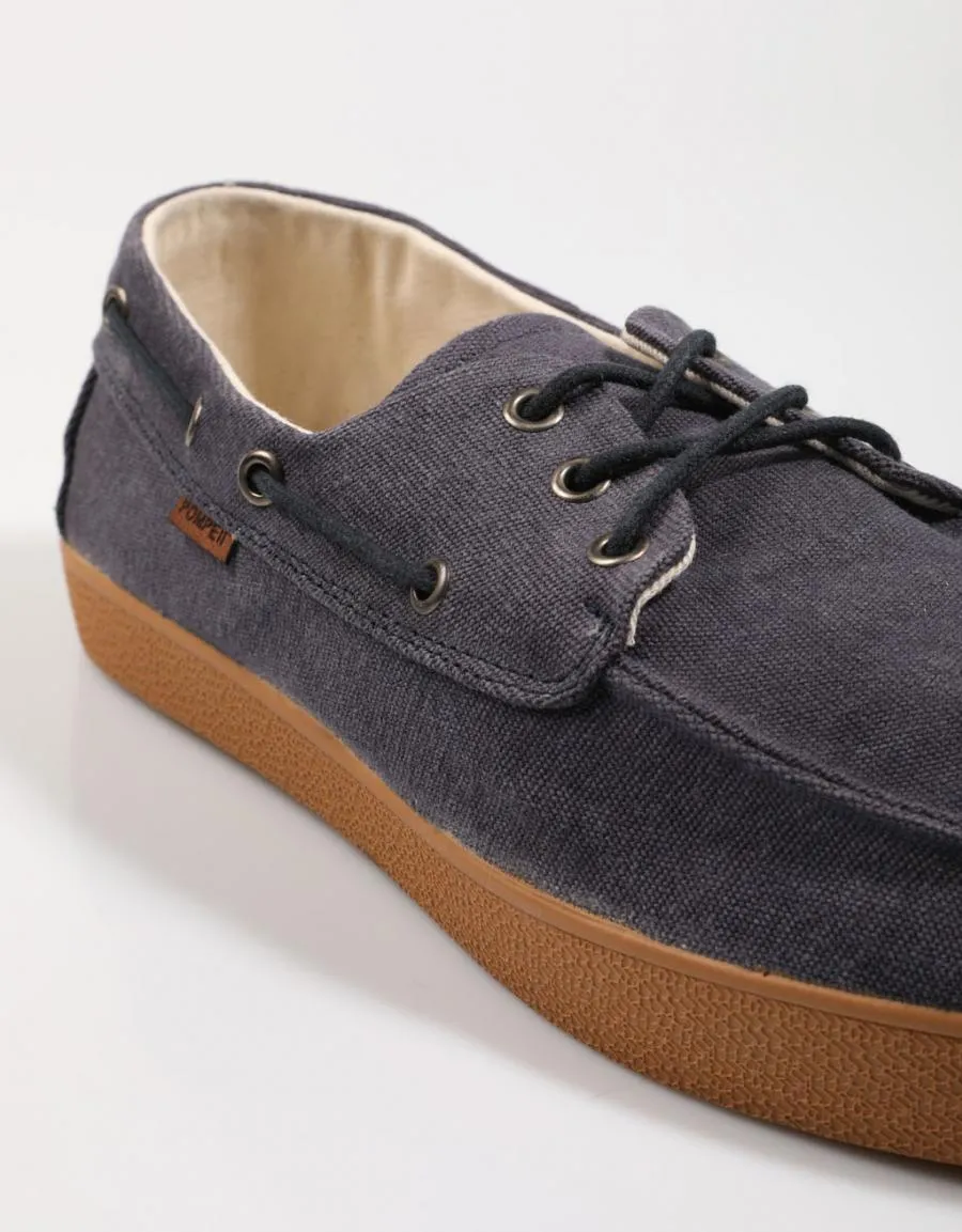  deck shoes POMPEII Petra Canvas en Navy Blue 78289