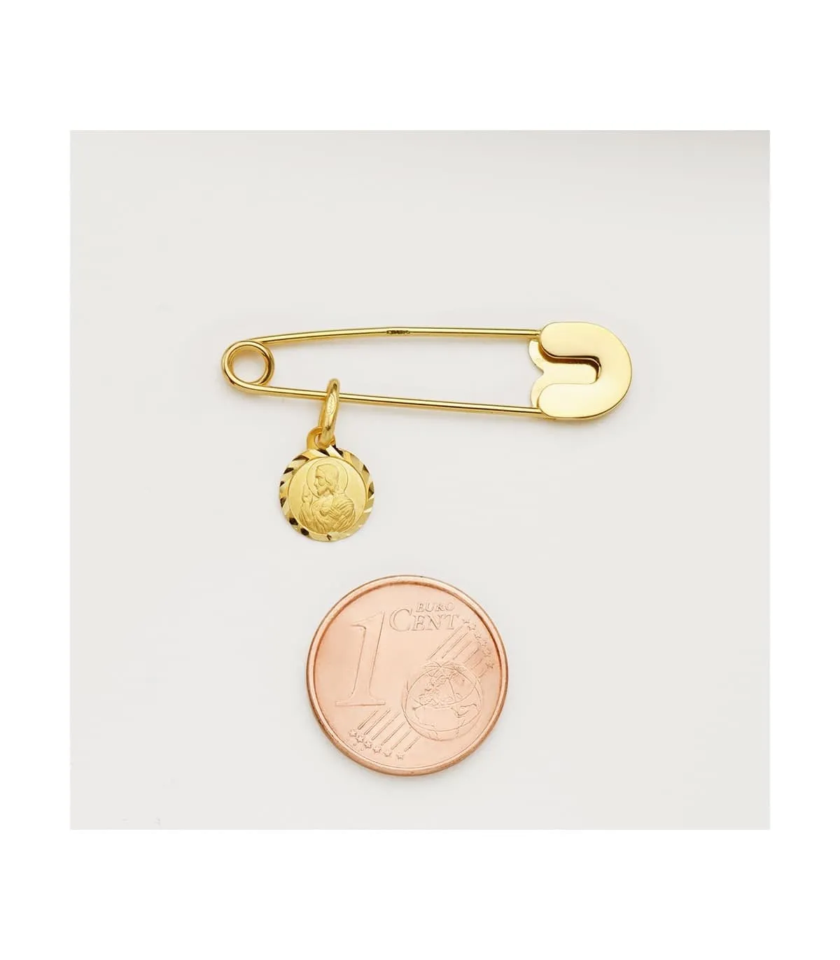 ESCAPULARIO CORAZóN JéSUSV.CARMEN MINI ORO 18KTES