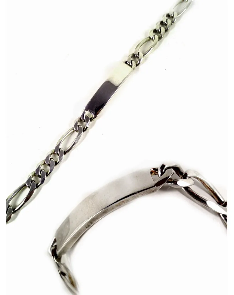 ESCLAVA DE PLATA CADENA CARTIER (MEDIDAS: 22L*1ACM. PESO:35GR)