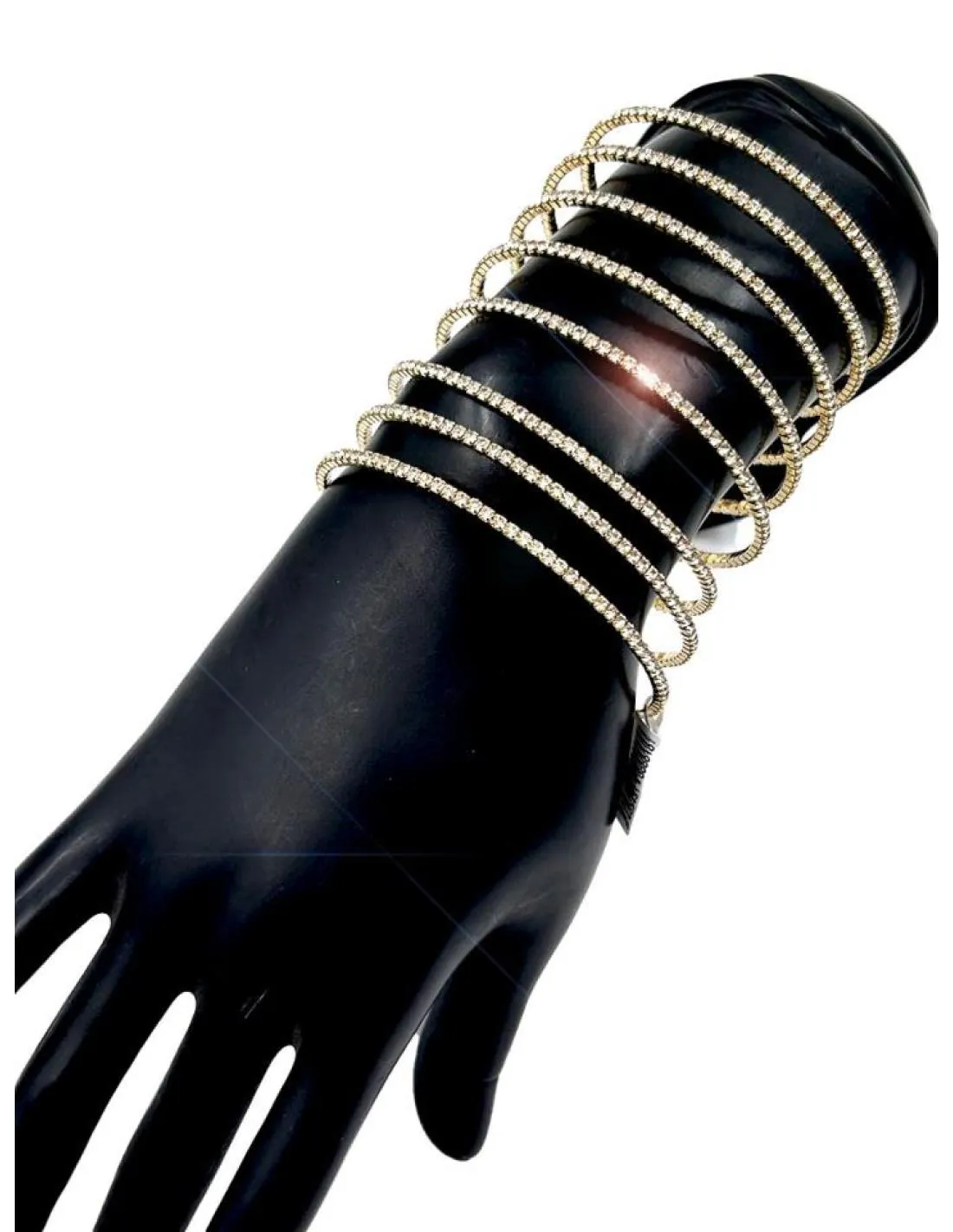 ESTILOSAS PULSERAS DE FIESTA DORADAS ALTO BRILLO PARA BODAS