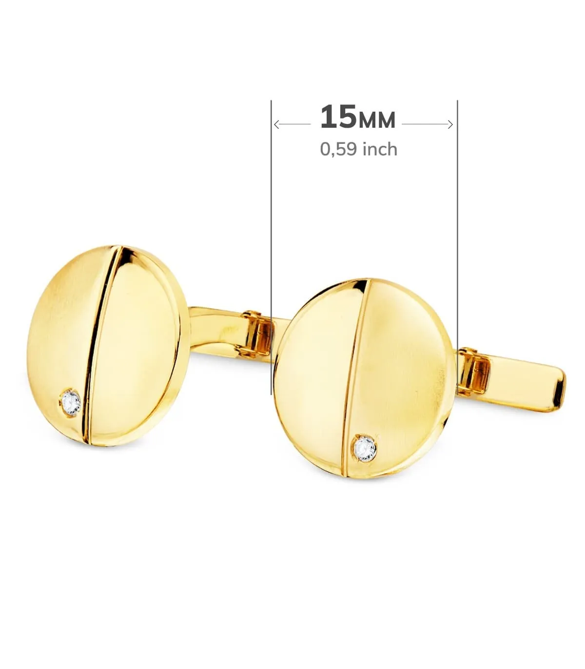 Gemelos Claude Oro Amarillo 18K
