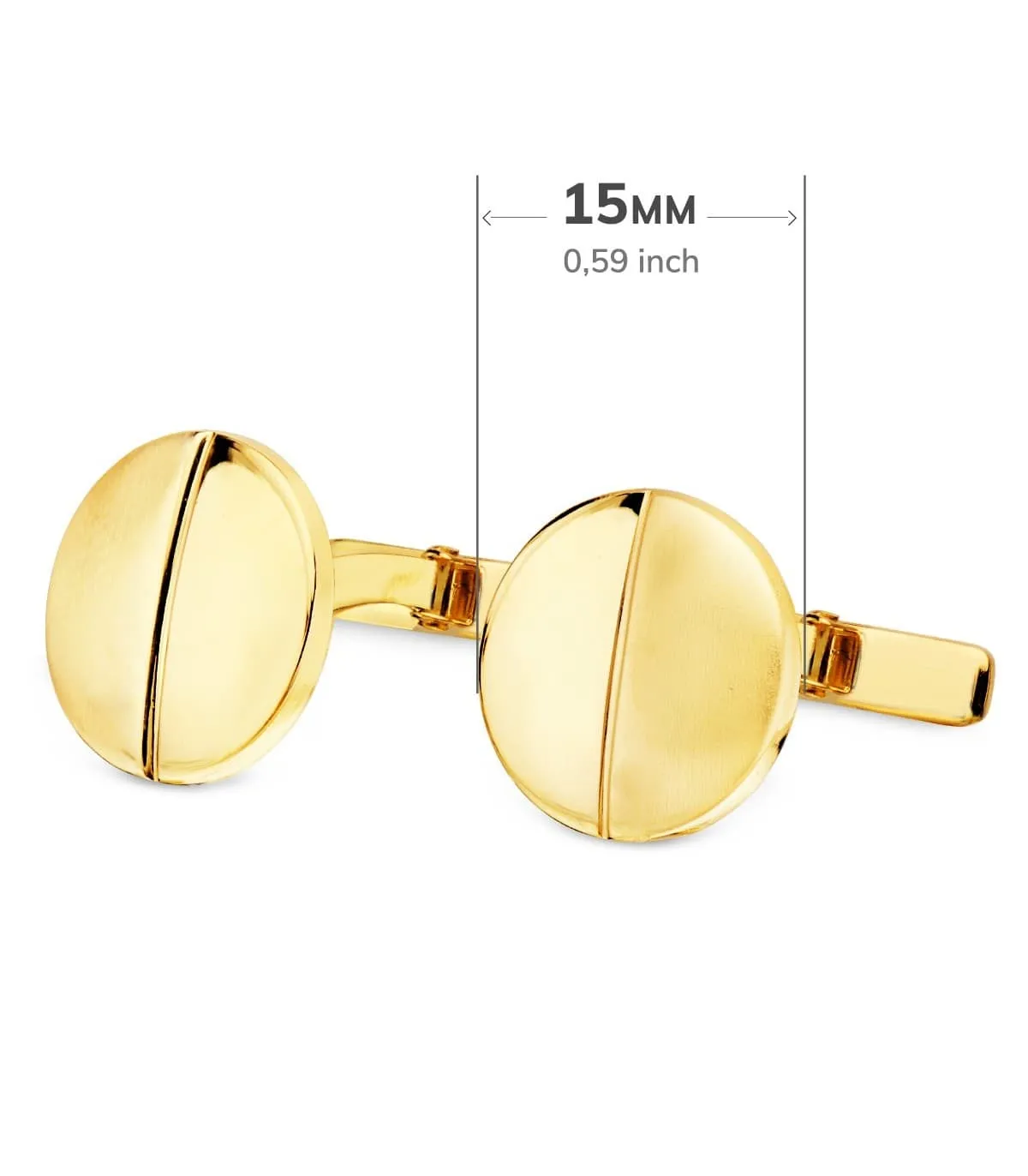 Gemelos Jacques Oro Amarillo 18K