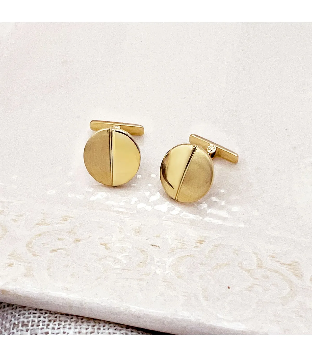 Gemelos Jacques Oro Amarillo 18K