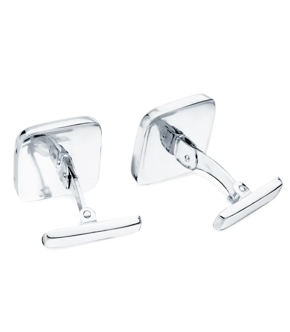 Gemelos Logan Oro Blanco 18K