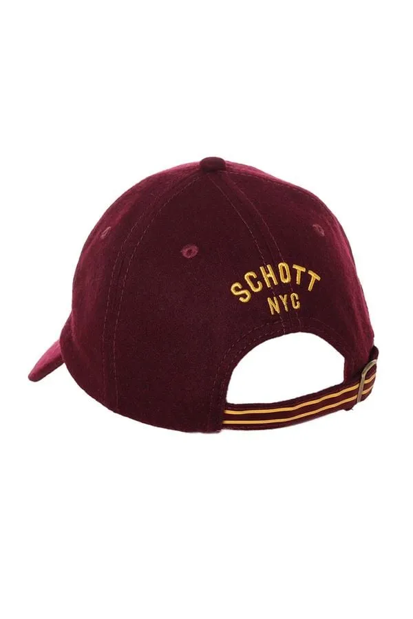 Gorra Hombre Schott Capramon Burgundy
