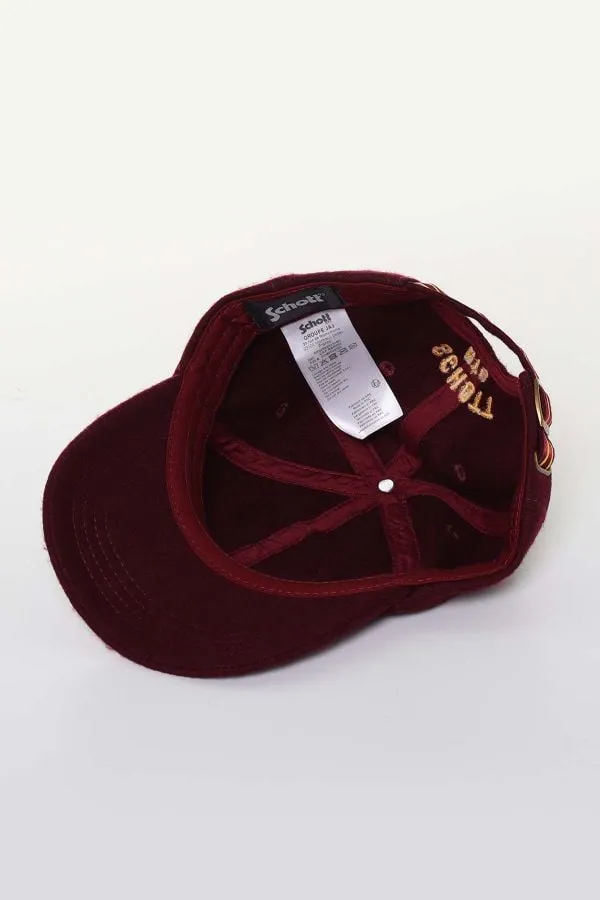 Gorra Hombre Schott Capramon Burgundy