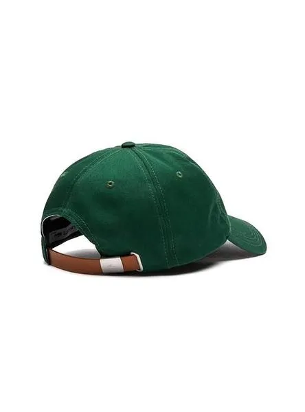 gorra lacoste croco oversize verde