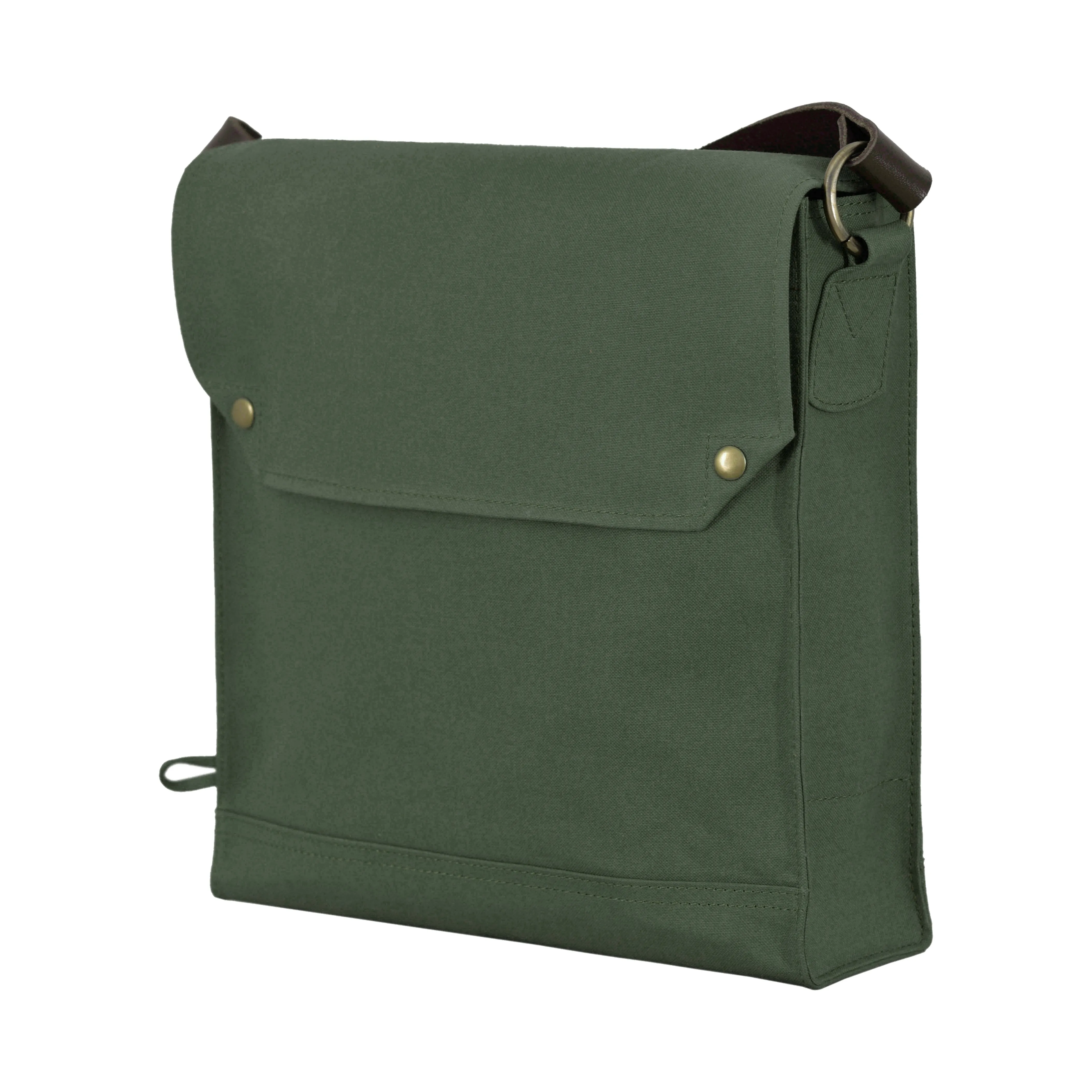 Indiana Jones Bag Mk VII Canvas Leather Strap WWII Gas Mask Bag Satchel