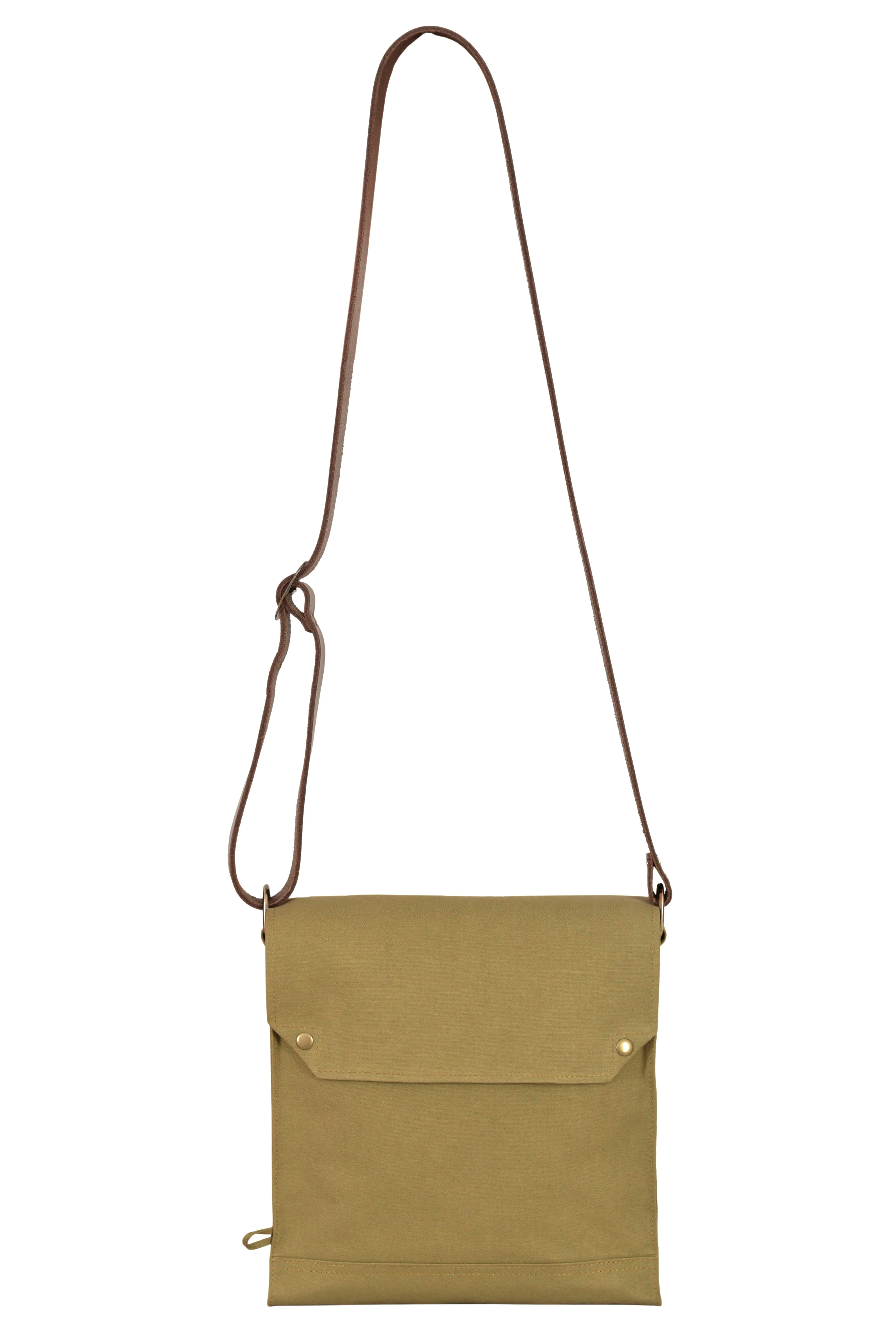 Indiana Jones Bag Mk VII Canvas Leather Strap WWII Gas Mask Bag Satchel