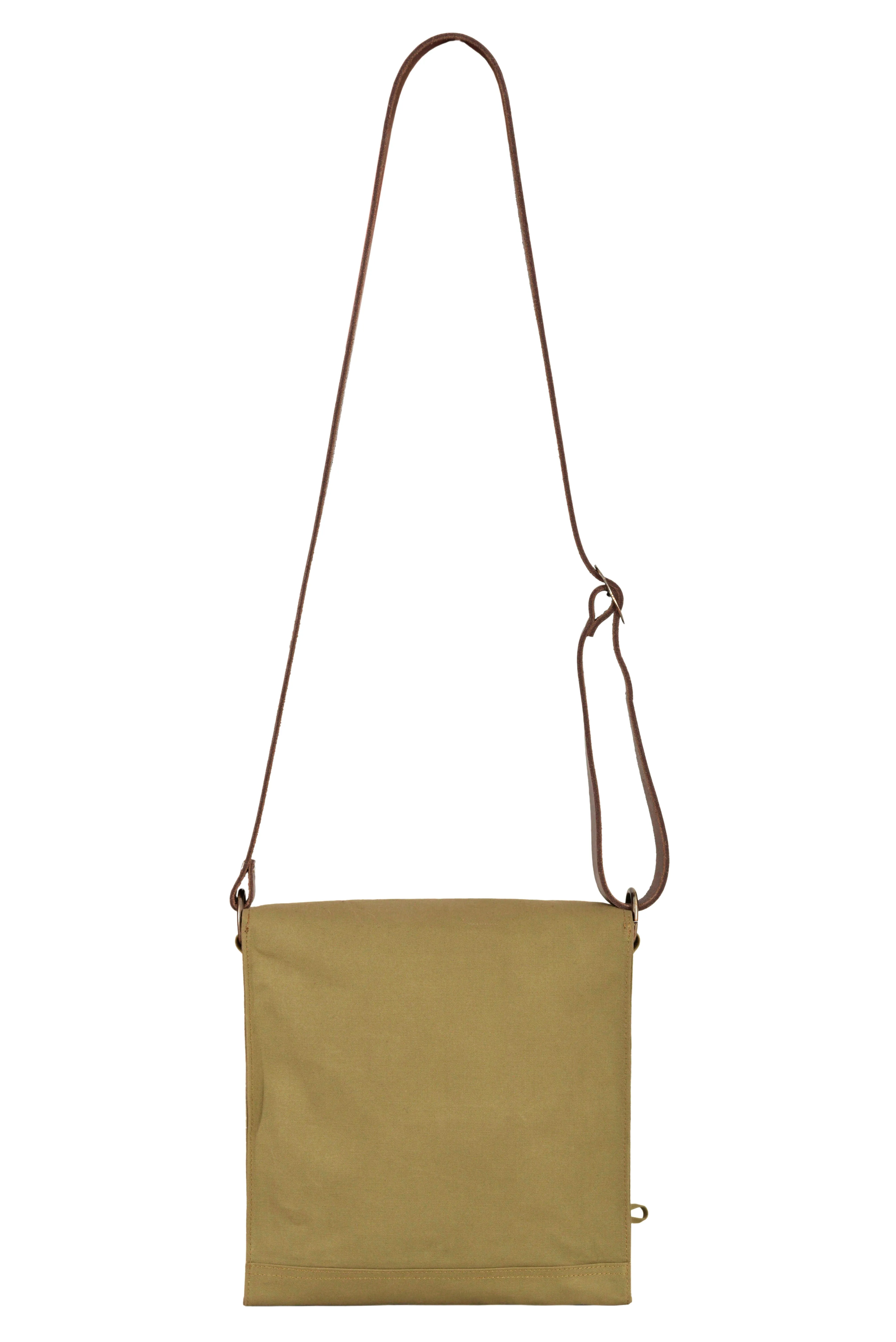Indiana Jones Bag Mk VII Canvas Leather Strap WWII Gas Mask Bag Satchel