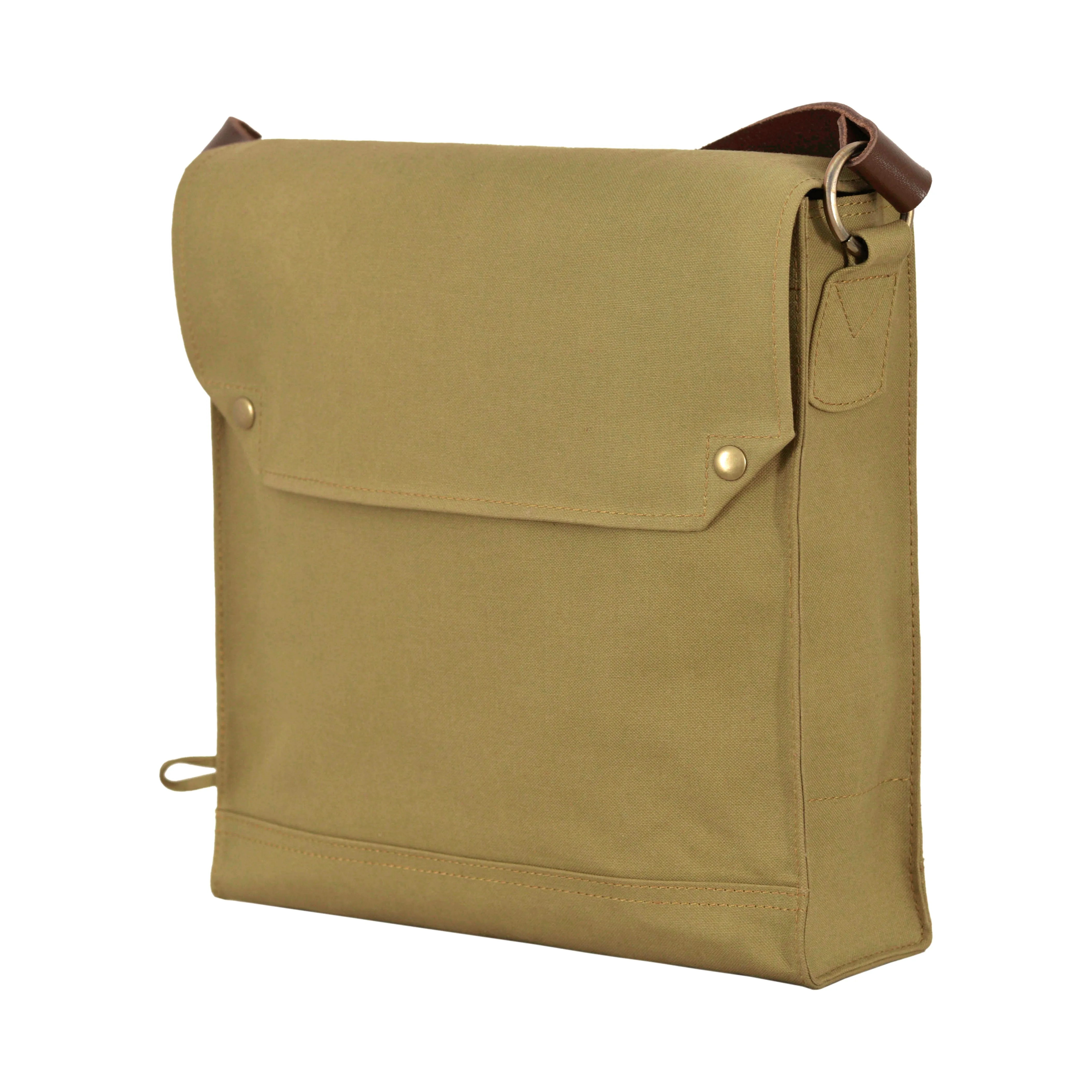 Indiana Jones Bag Mk VII Canvas Leather Strap WWII Gas Mask Bag Satchel