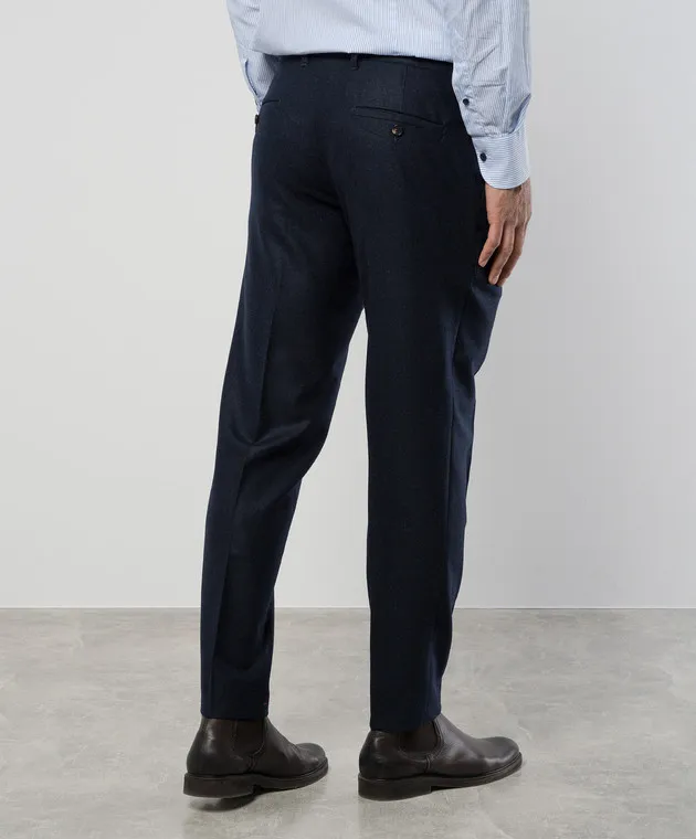 ISAIA Blue pants made of wool
