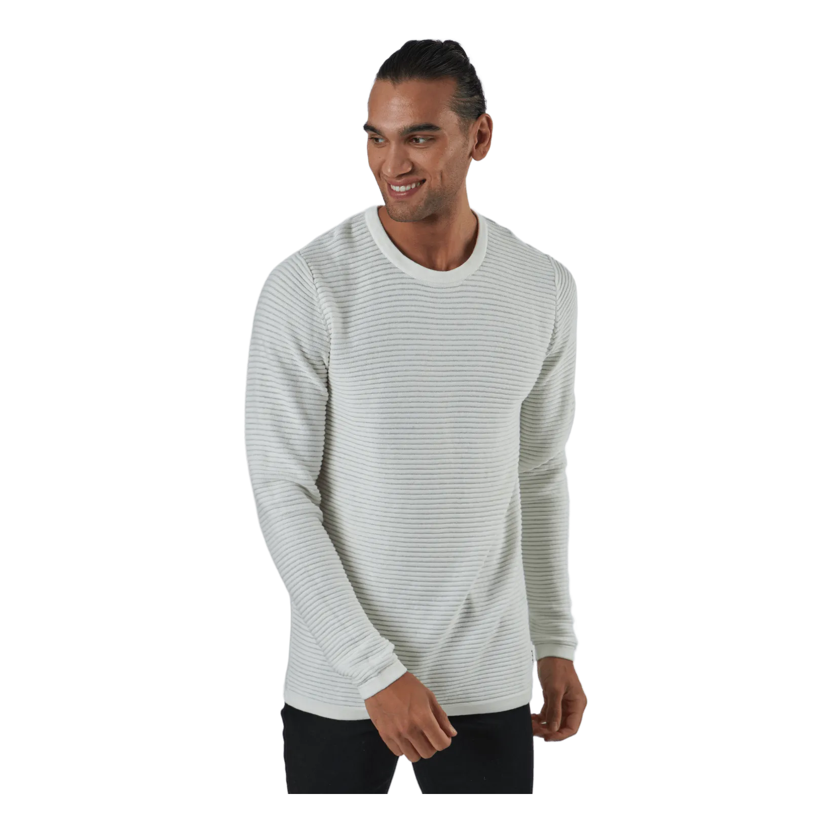 Jack & Jones Jjewind Knit Crew Neck Cloud Dancer
