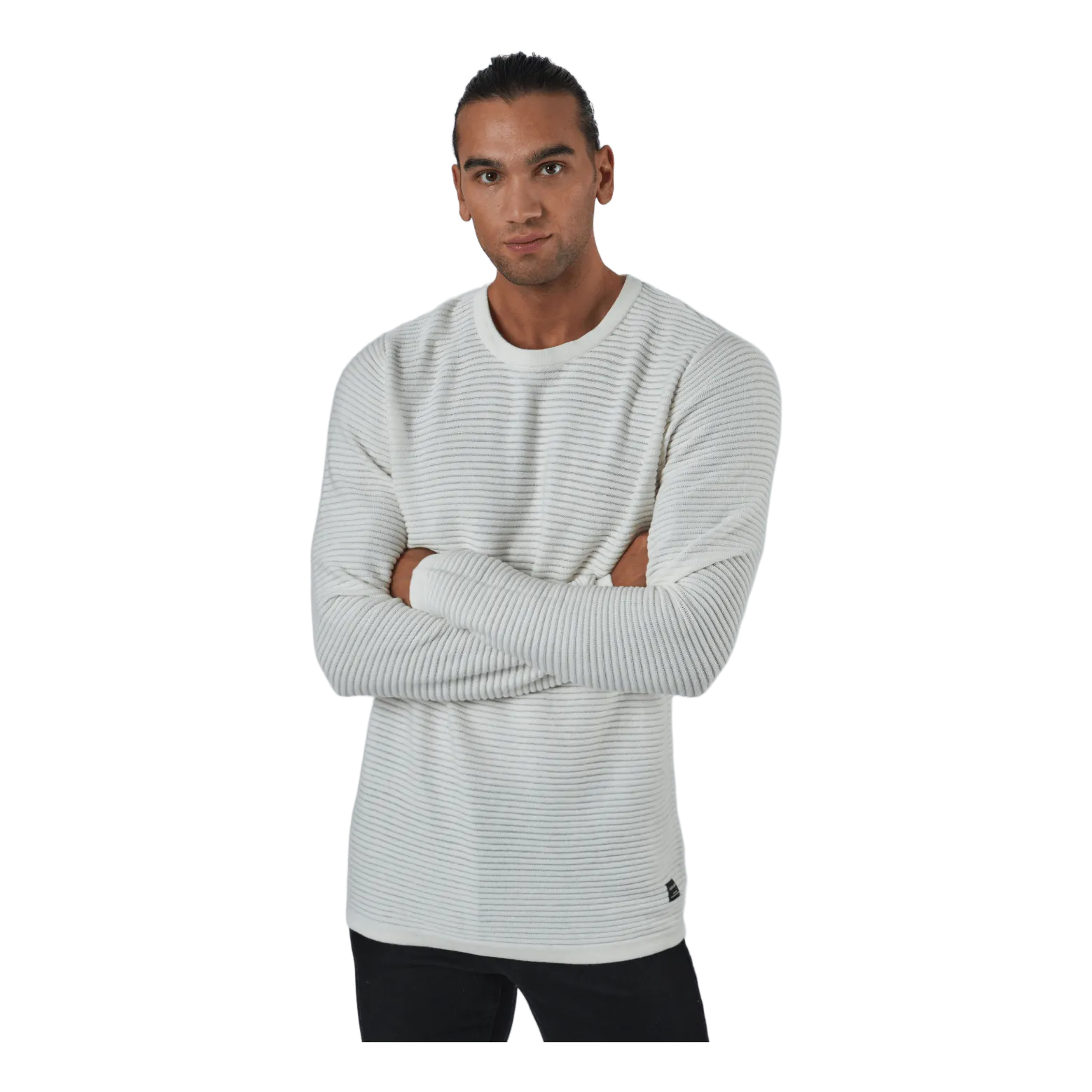 Jack & Jones Jjewind Knit Crew Neck Cloud Dancer