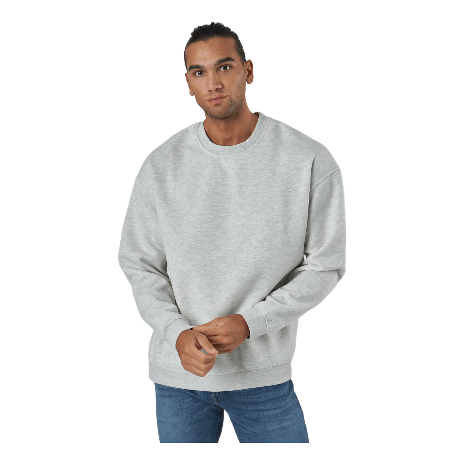Jack & Jones Jorbrink Sweat Crew Neck White Melange