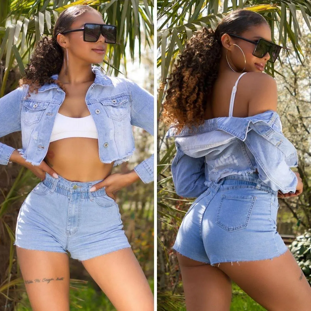 Jeans Cortos Paperbag