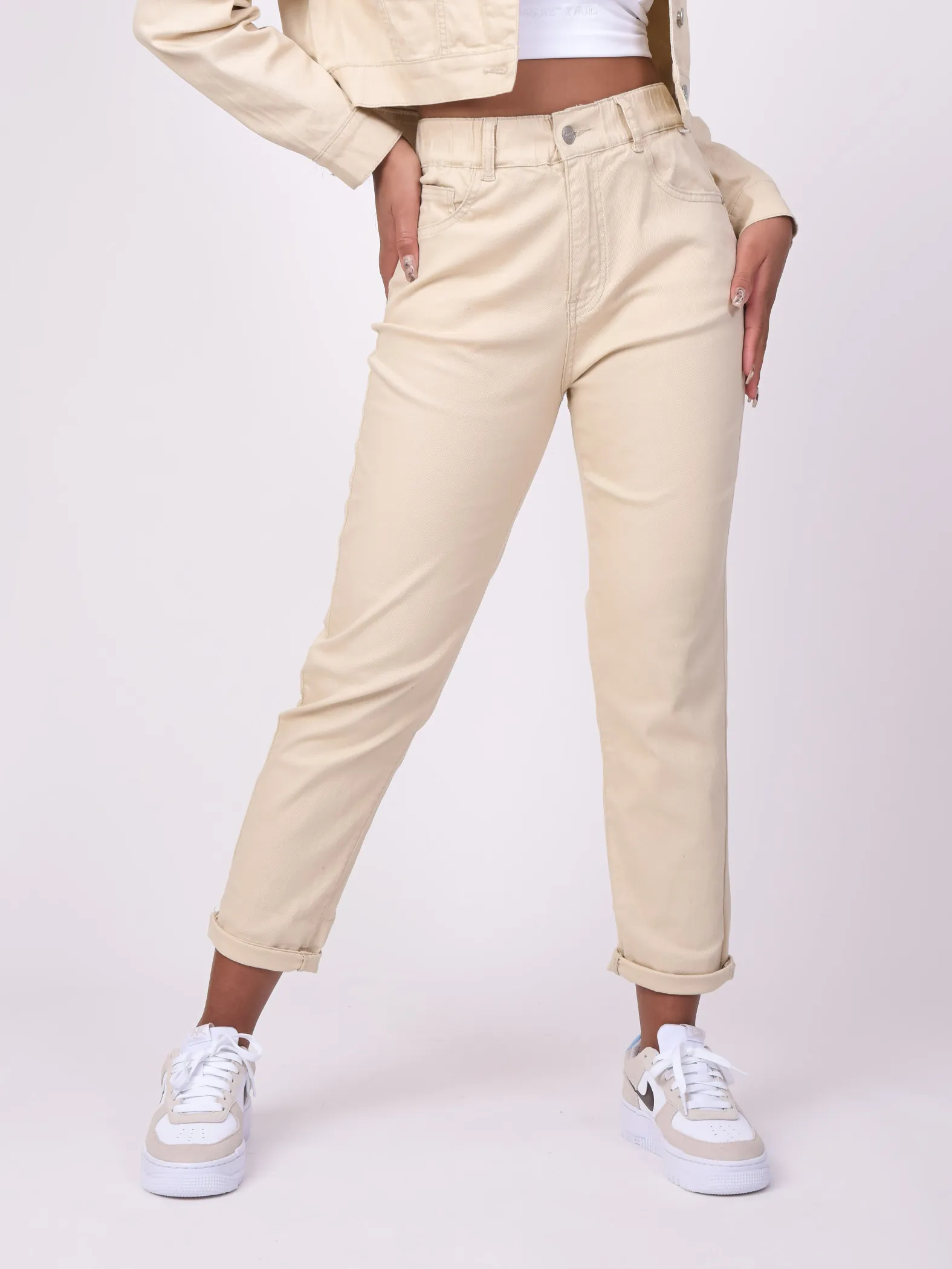 Jeans cropped básicos