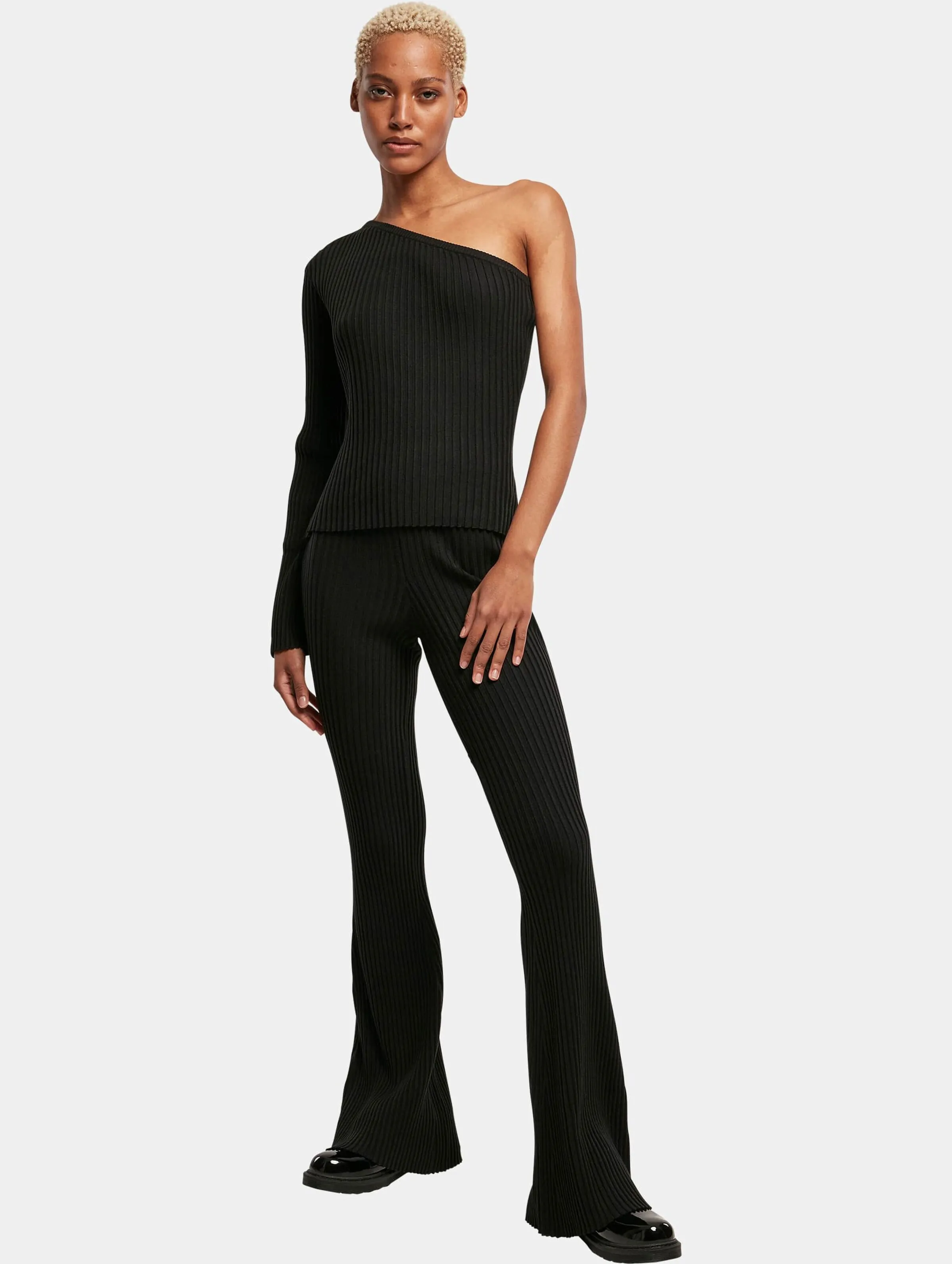 Ladies Flared Rib Knit 